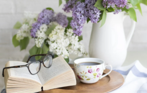 book and flower